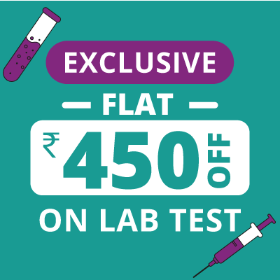 FLAT Rs.450 OFF on lab test